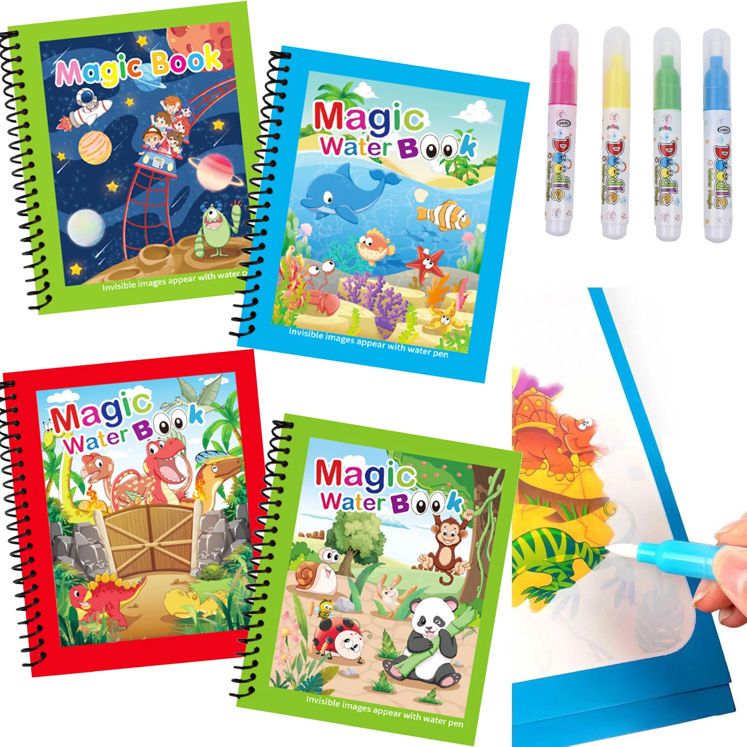 Kids Education Laptop - Buku Lukis Air Ajaib, Buku Mewarnai