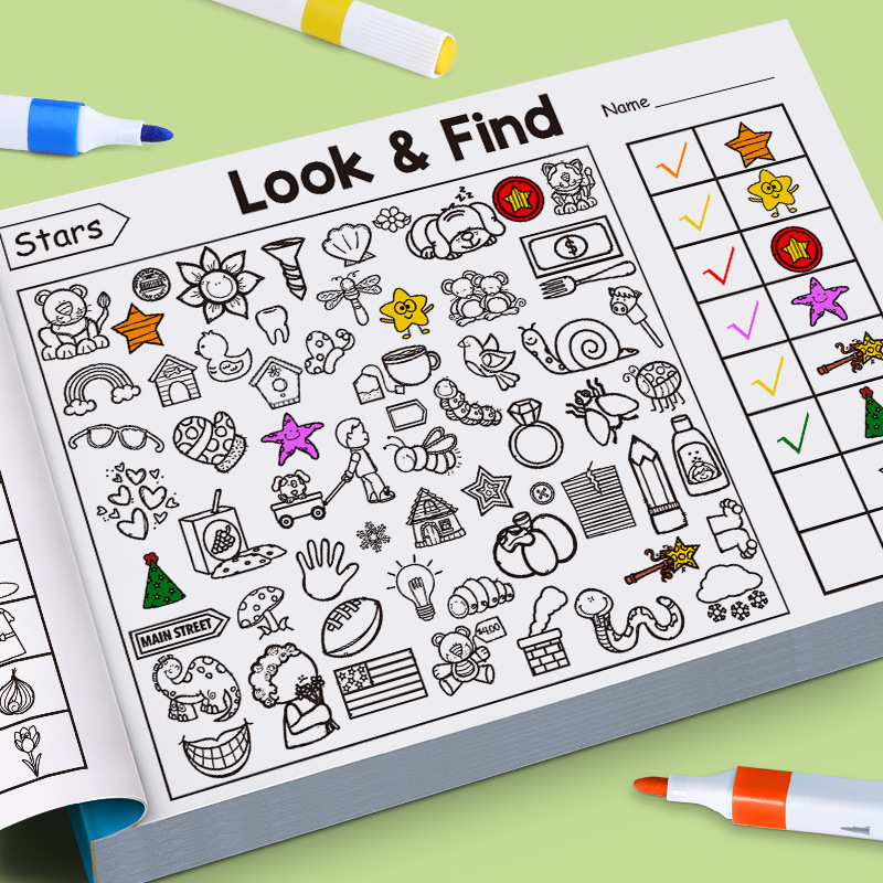 Kids Education Laptop - Buku Mewarnai Benda Tersembunyi Anak-Anak, Buku