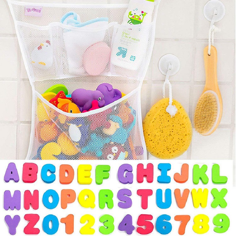 Number Puzzle Foam - Mainan Mandi Puzzle Bayi EVA, Stiker