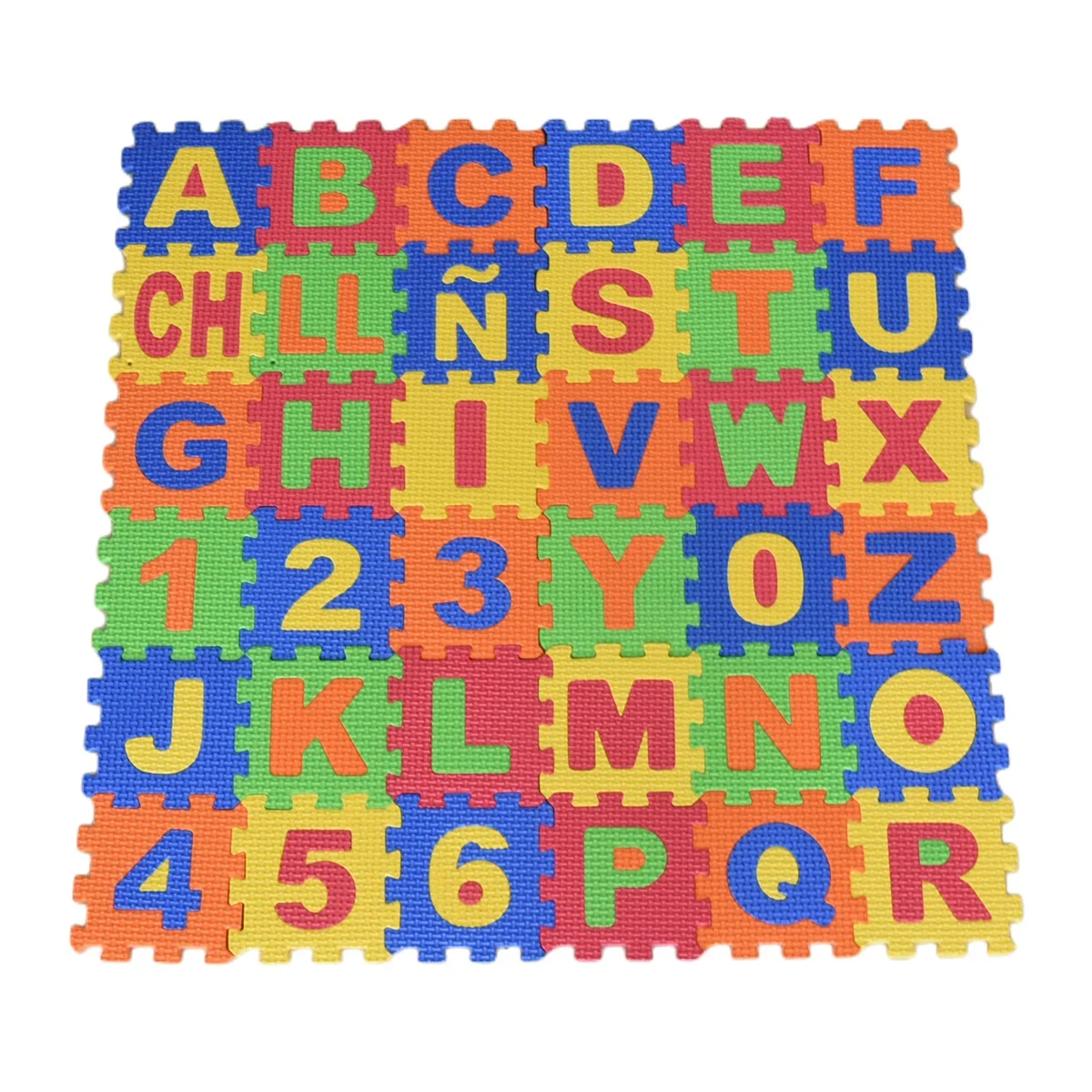 Number Puzzle Foam - Tikar bermain 36 buah 9cm angka