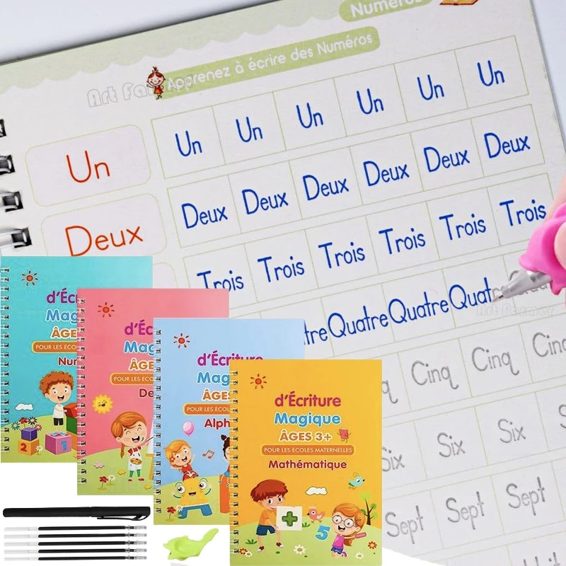 Kids Education Laptop - Buku salinan Prancis ajaib buku latihan