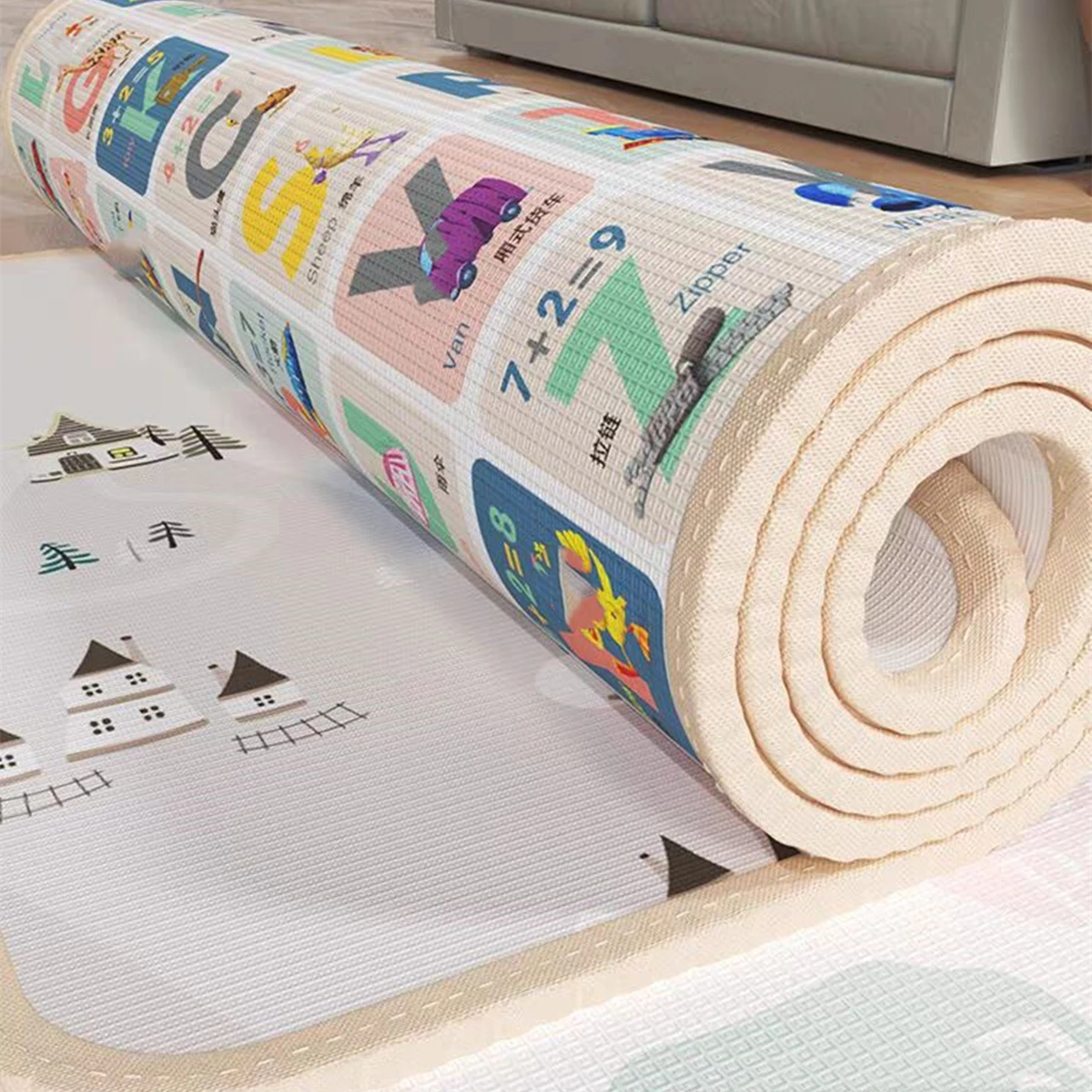 Kids Education Rug - Matras Main Bayi Kartun 5 Ukuran