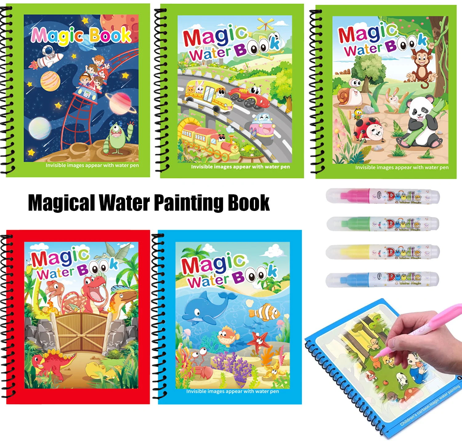 Kids Education Laptop - 1 Buah Buku Gambar Air Ajaib
