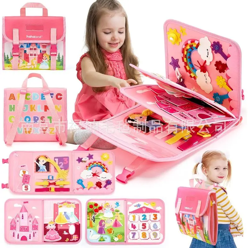 Kids Early Education Books - Papan Aktivitas Montessori Putri untuk Balita,