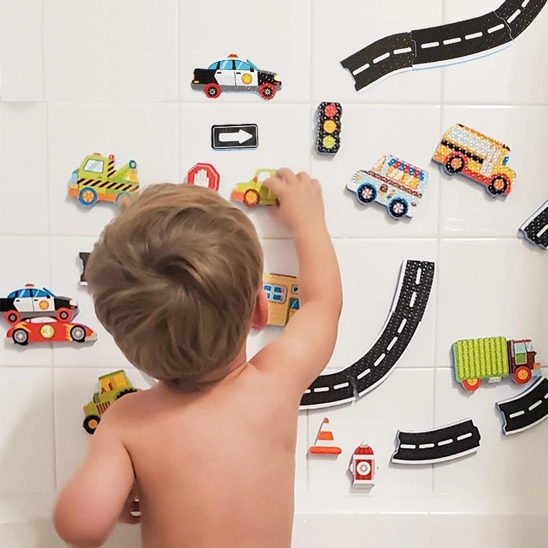 Number Puzzle Foam - Mainan mandi bayi angka huruf, mainan