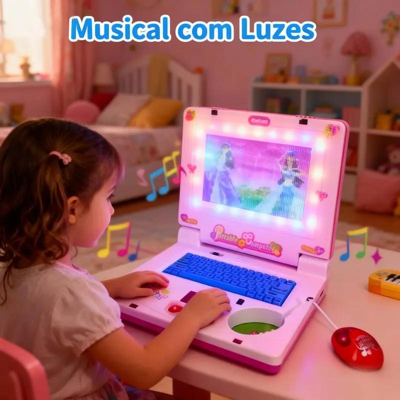 Kids Education Laptop - Mainan Musik Notebook Mini Laptop Portabel
