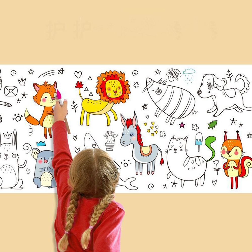 Stiker Dinding Gulungan Grafit - Kids Education Laptop ulasan dan harga