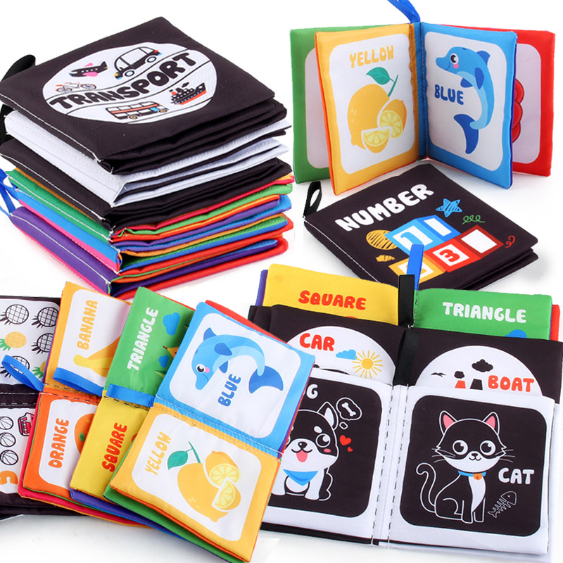 Buku kain bayi untuk bayi baru - Kids Early Education Books ulasan dan harga