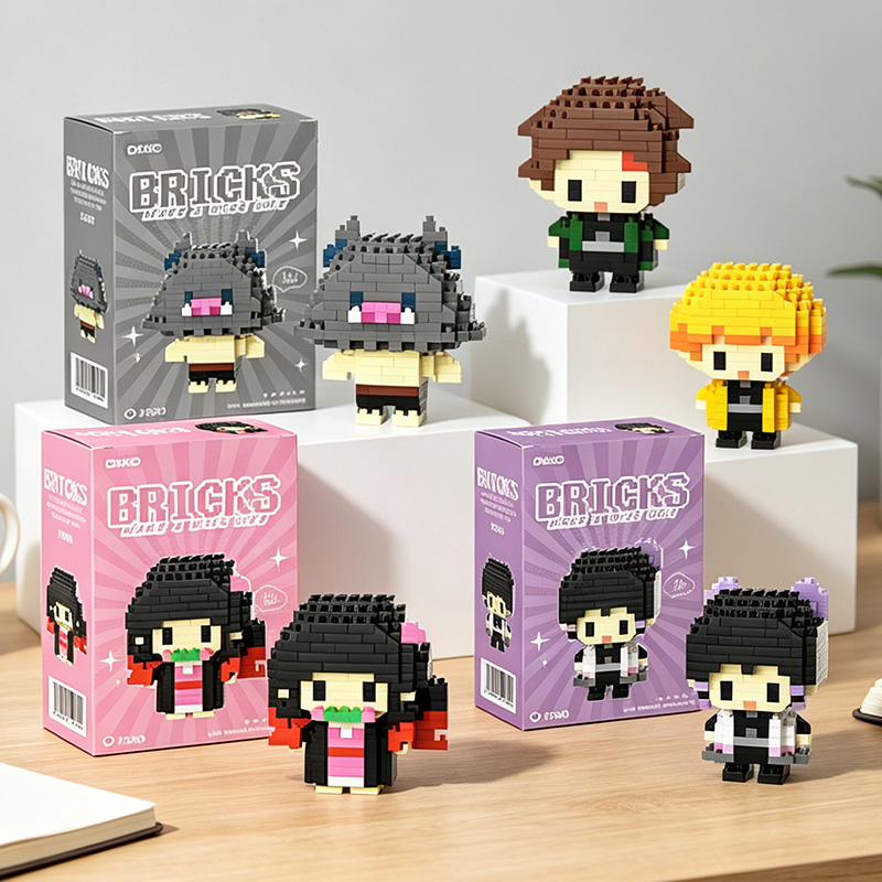 Mainan Figur Blok Mikro Anime  - Kids Education In Japan ulasan dan harga