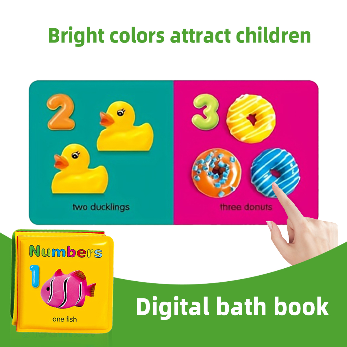 Set Buku Mandi Bayi Tahan Air  - Number Puzzle Foam ulasan dan harga
