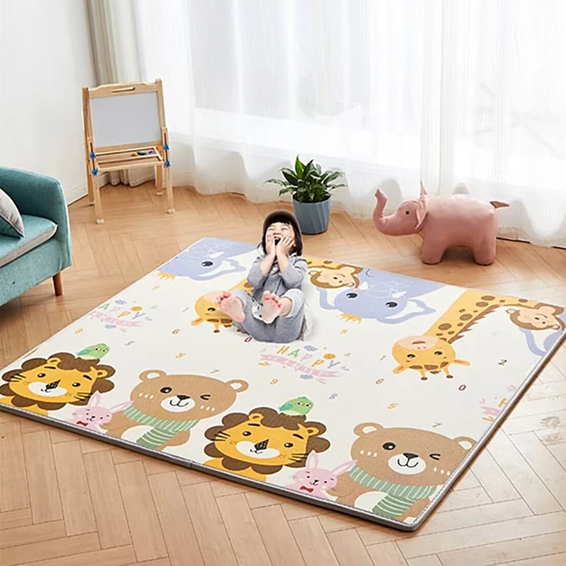 Matras Main Bayi Motif Kartun  - Kids Education Rug ulasan dan harga