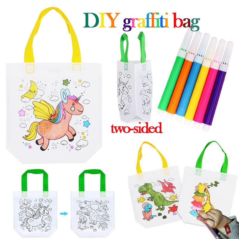 1-10pcs Set Tas DIY Graffiti d - Kids Education Laptop ulasan dan harga