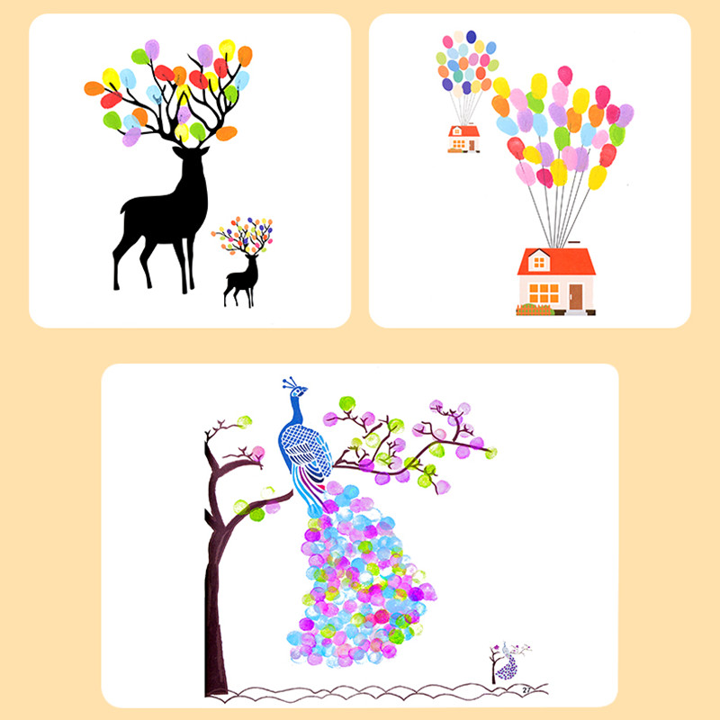Set lukisan jari kreativitas b - Kids Education Laptop ulasan dan harga