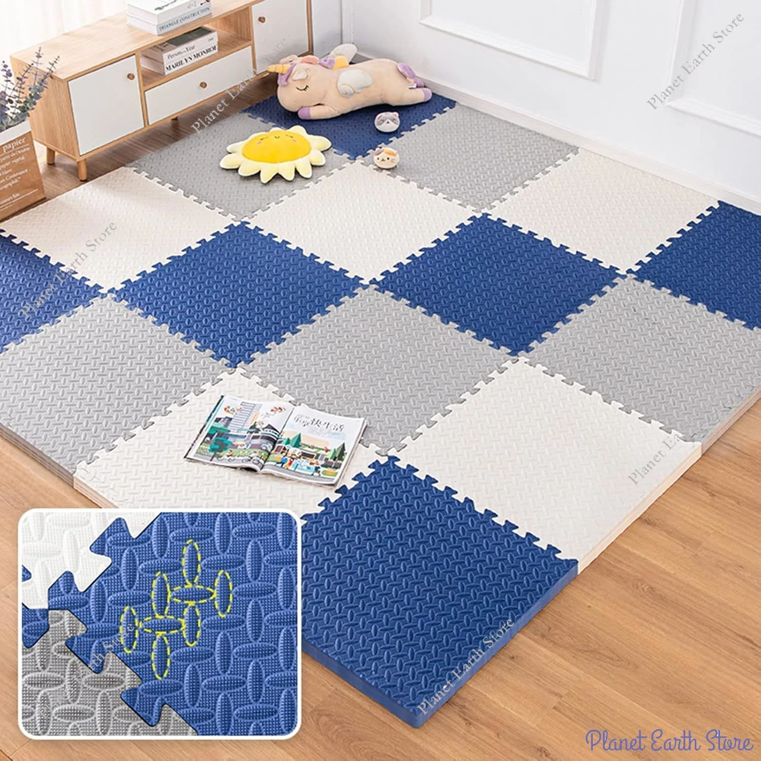 4/8 Buah 60*60CM Karpet Busa E - Kids Education Rug ulasan dan harga